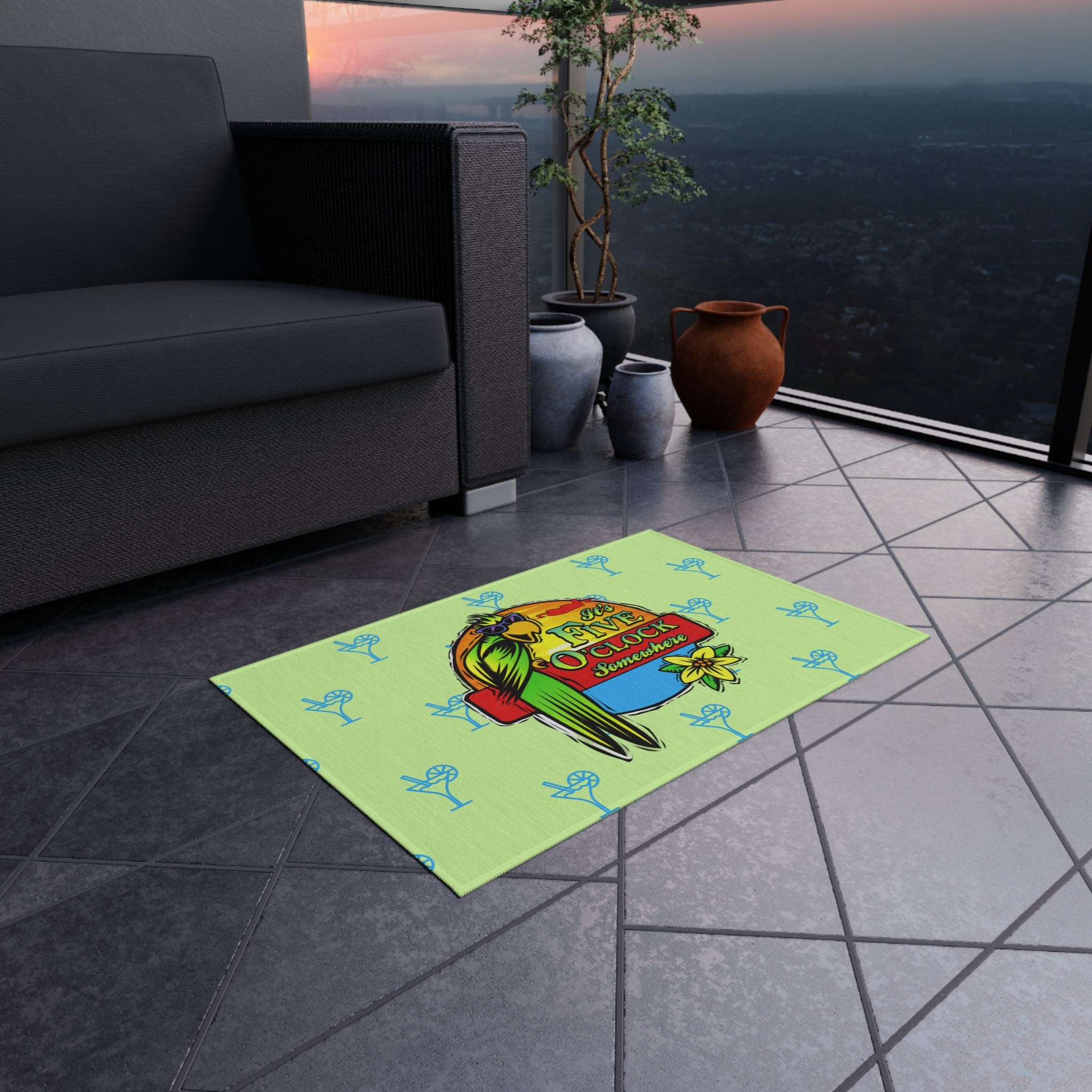 Its Five O'Clock Somewhere, Margaritaville Outdoor Door Mat