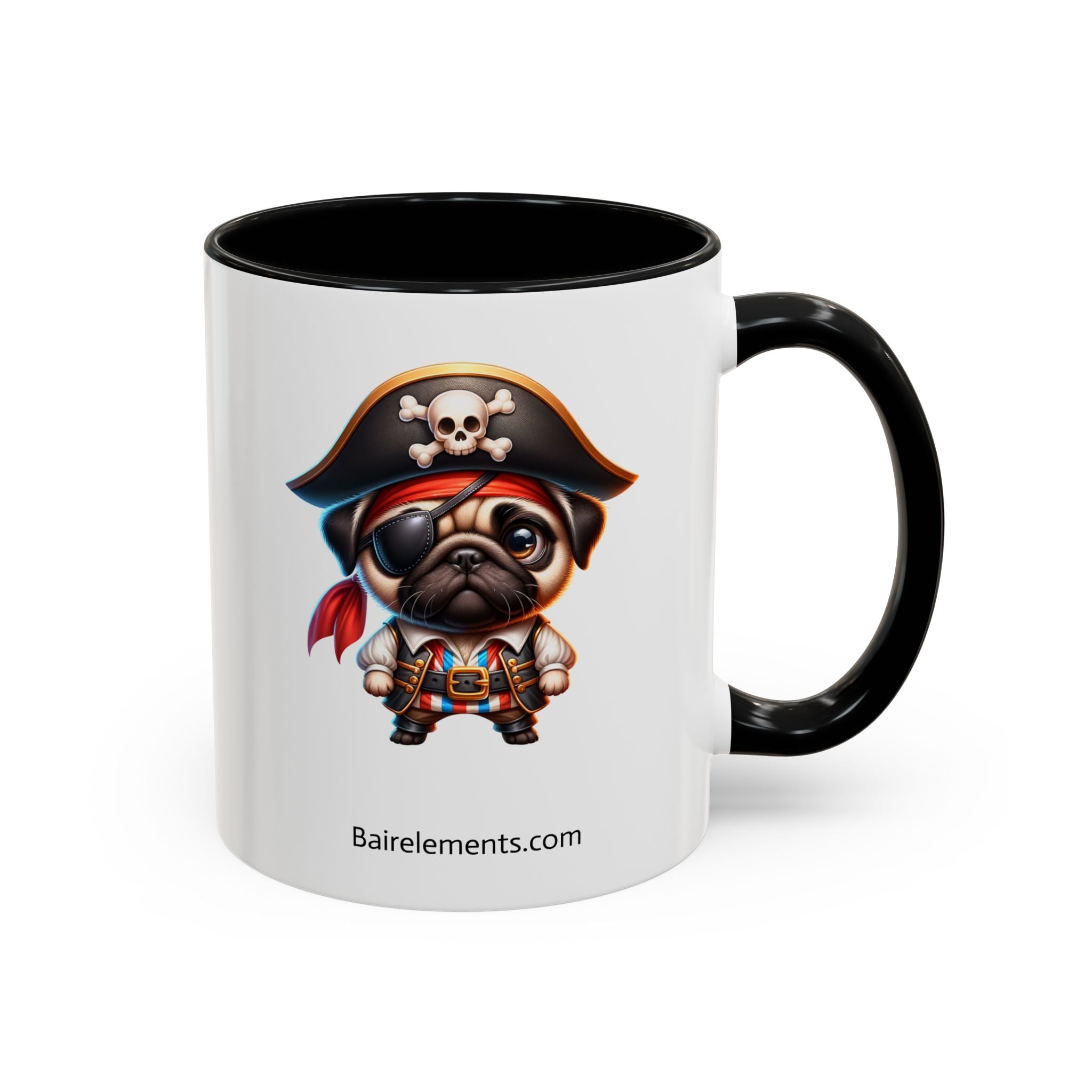 Personalized Pug Mug, Custom Name Coffee Cup