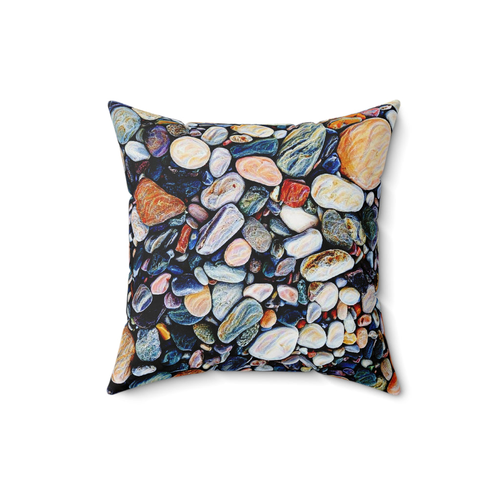 River Rocks Throw Pillow