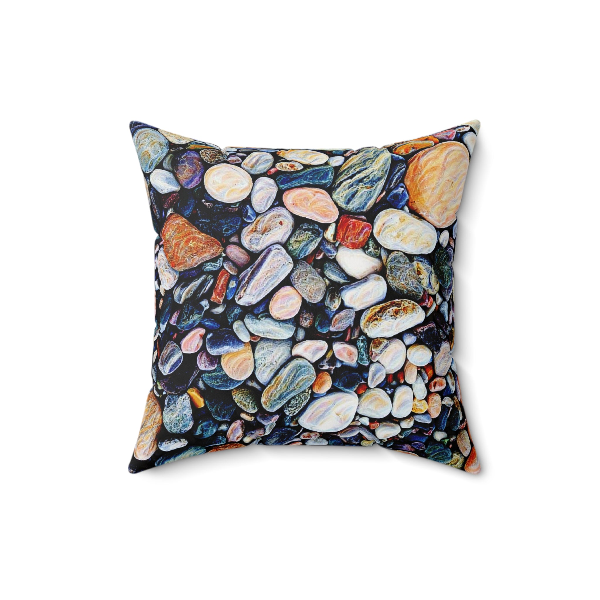 River Rocks Throw Pillow