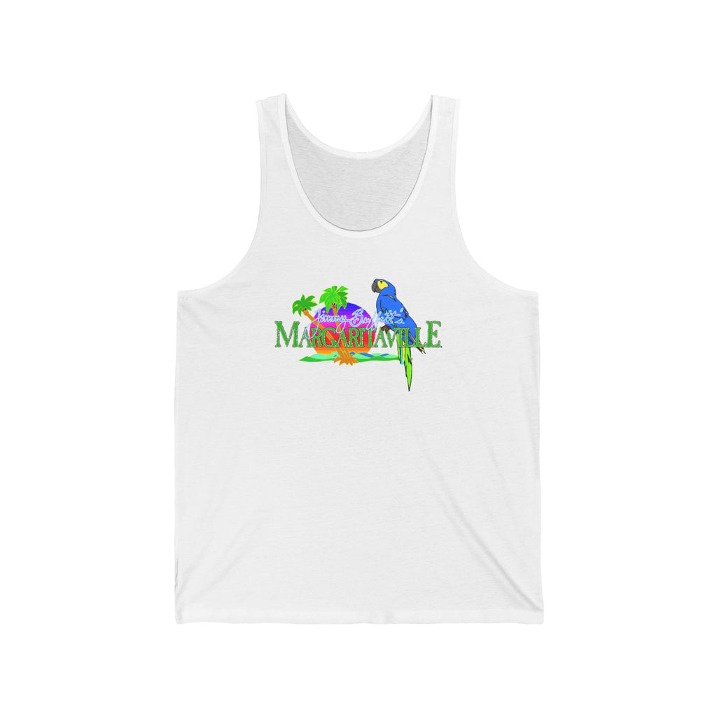 Margaritaville Unisex Jersey Tank - Beachwear, Summer Vibes, Casual Apparel, Vacation Outfit, Tropical Style