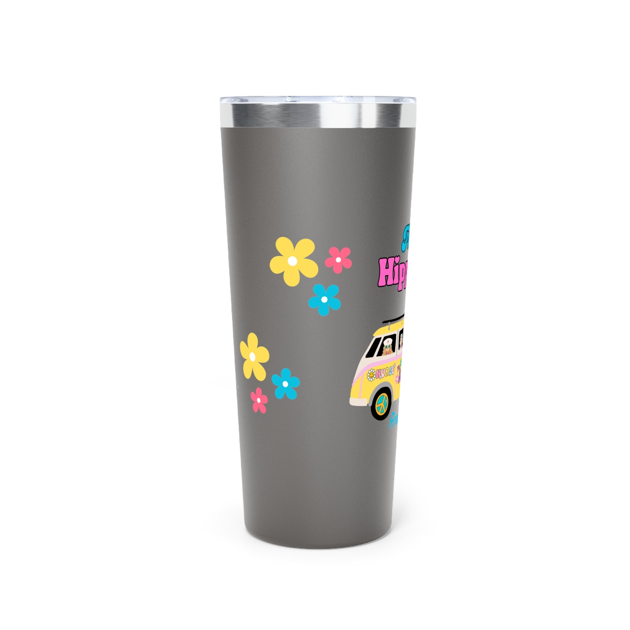 Trippy Hippie Nurse, Copper Vacuum Insulated Tumbler, 22oz