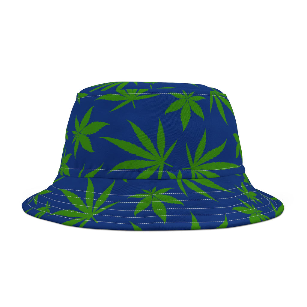 Marijuana Bucket Hat, Summer Sun Hat, Weed Bucket Hat,  Sun Shade Hat