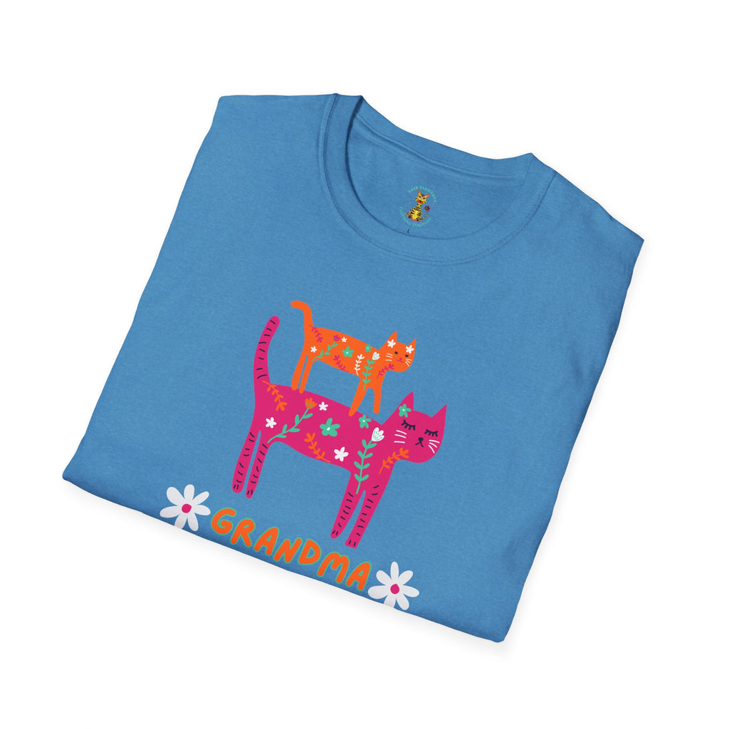 Grandma Cat T-Shirt, Mother's Day T-Shirt, Sizes XS-5X, Cat Print T-Shirt for Women
