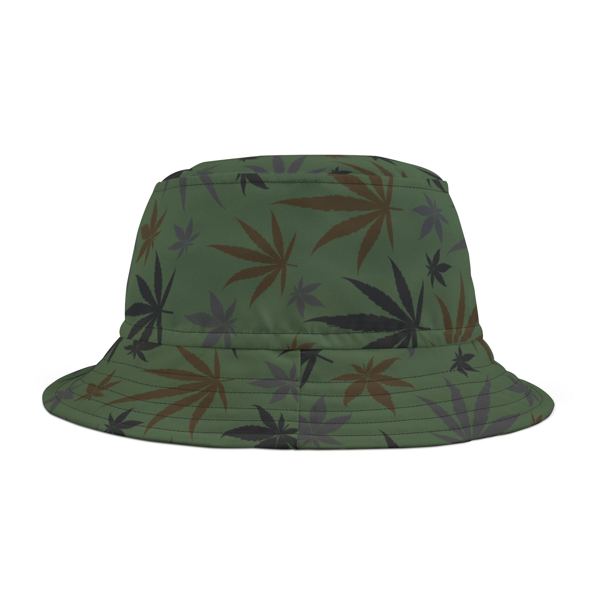Marijuana Camo Bucket Hat, Summer Sun Hat, Weed Bucket Hat,  Sun Shade Hat