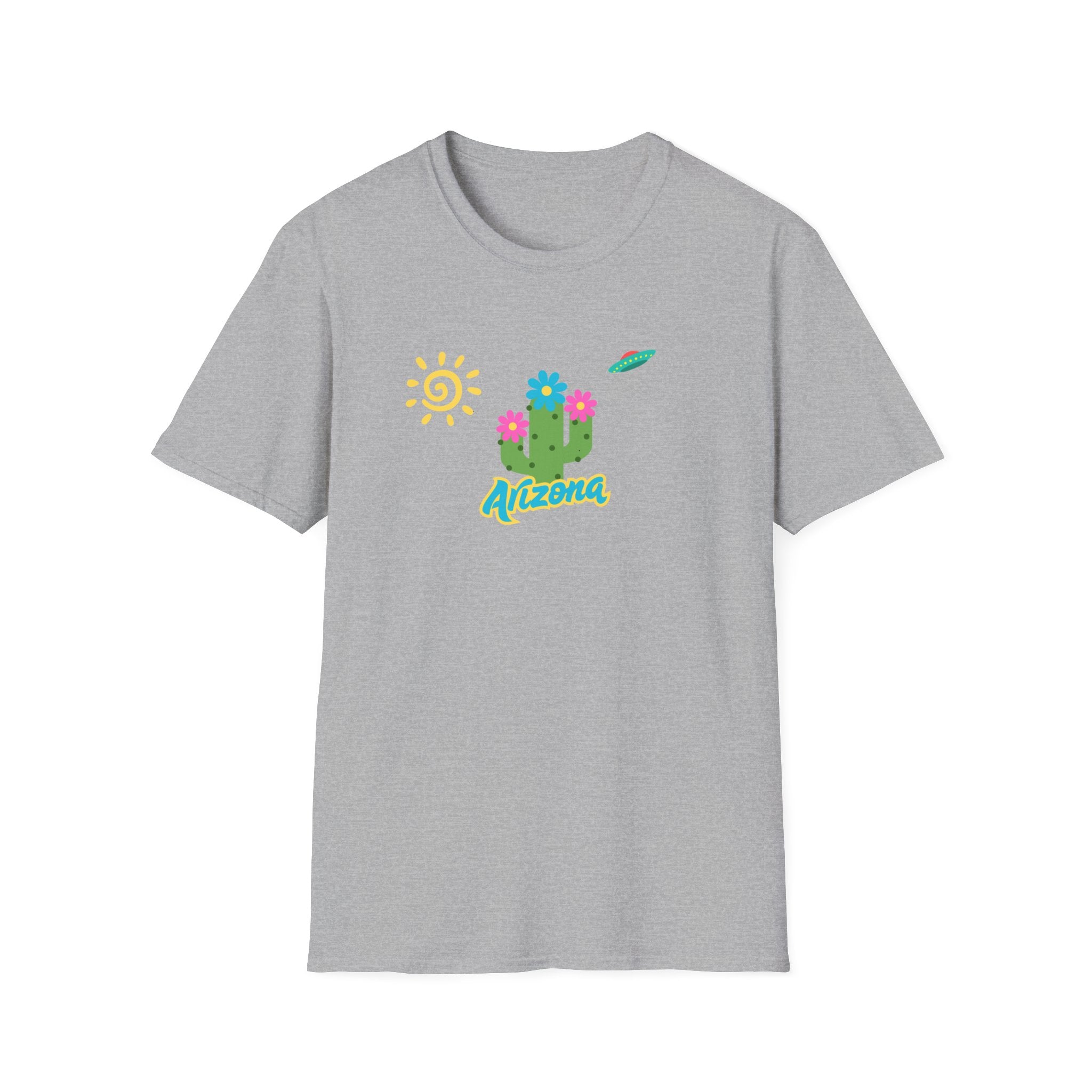 Arizona Cactus T-Shirt, Summer Tee, Travel Shirt, Vacation Apparel, Unique Gift for Nature Lovers