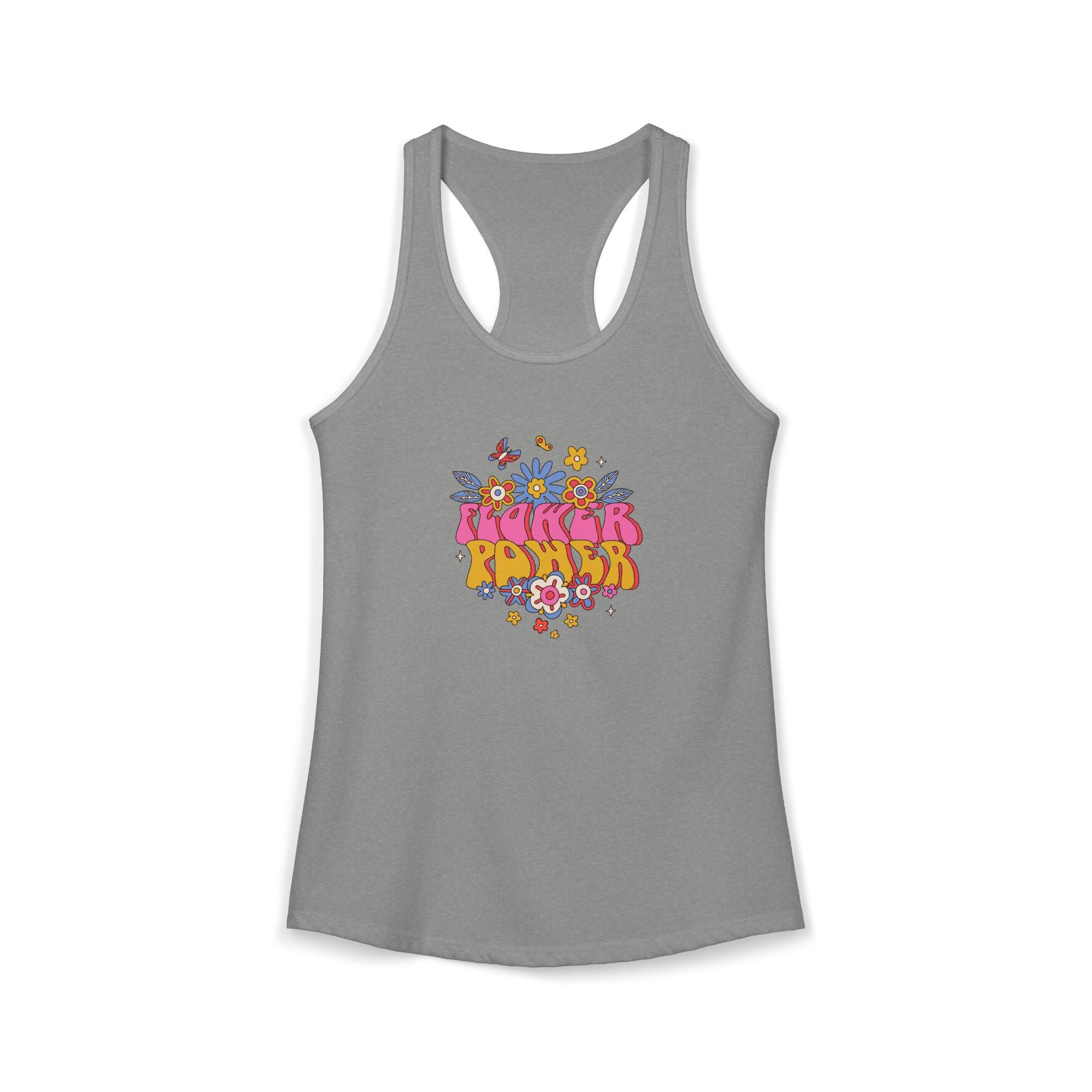 Retro Flower Power,  Women's Ideal Racerback Tank