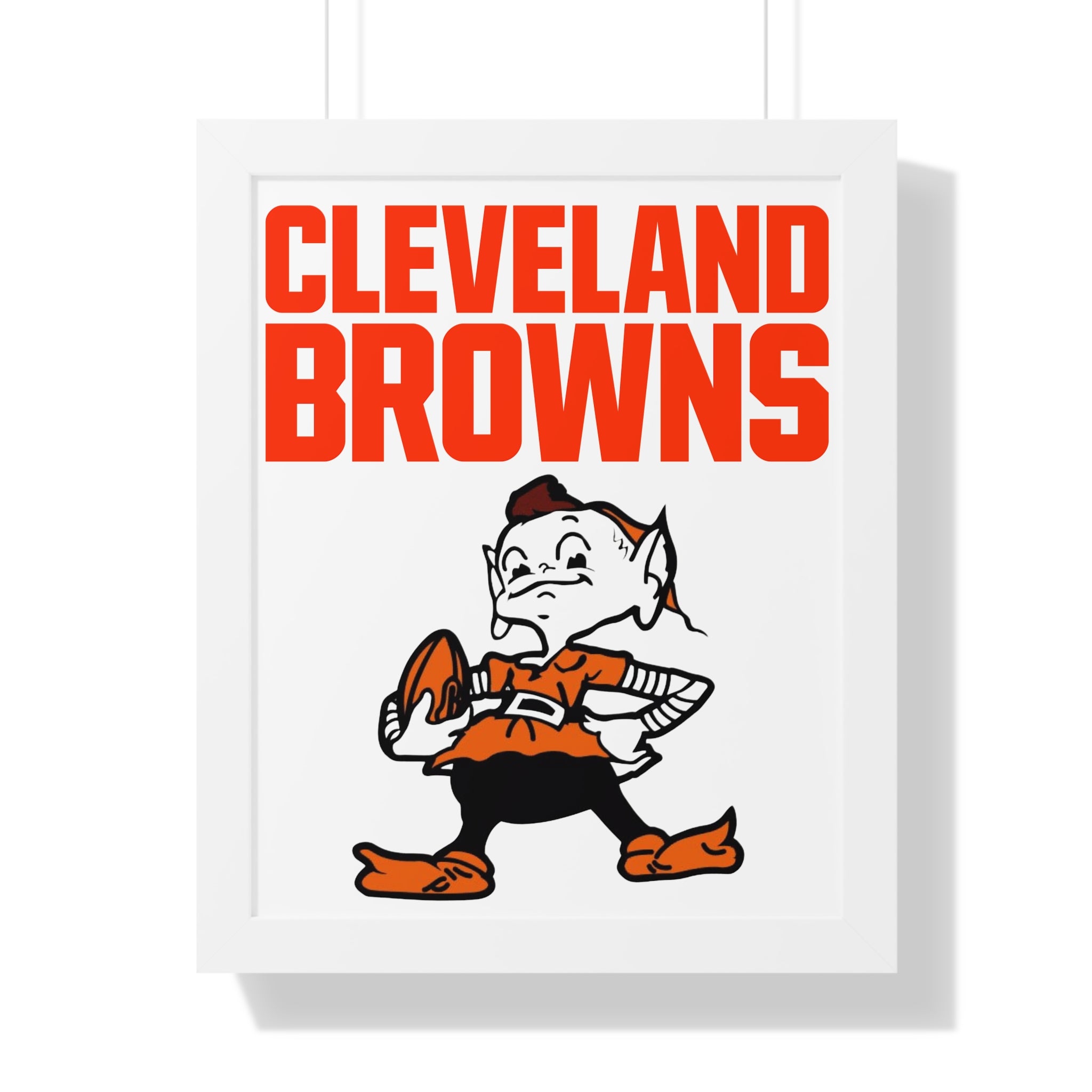 Retro Cleveland Browns Framed Wall Art