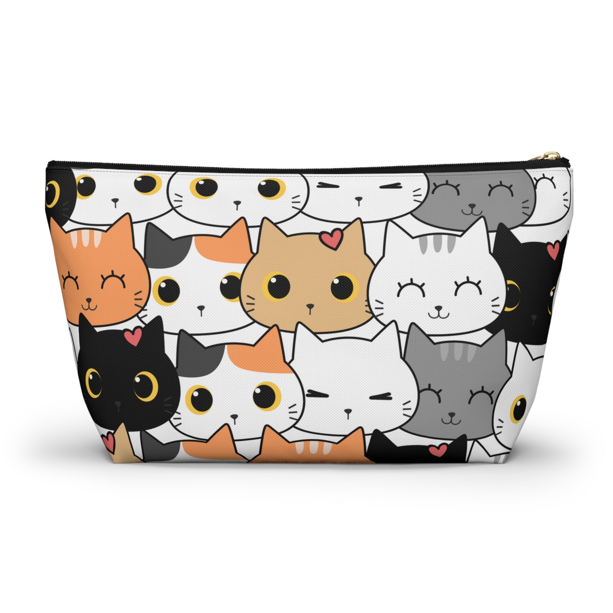 Cat Print, Travel Accessory Pouch, Make-up Bag