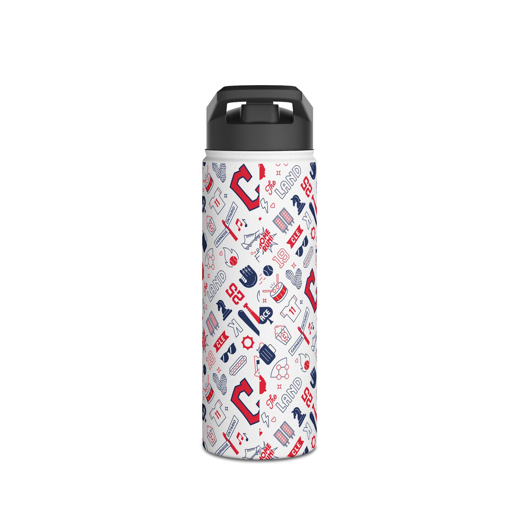Cleveland Baseball Stainless Steel Water Bottle, CLE Baseball Team Water Bottle, 3 Sizes