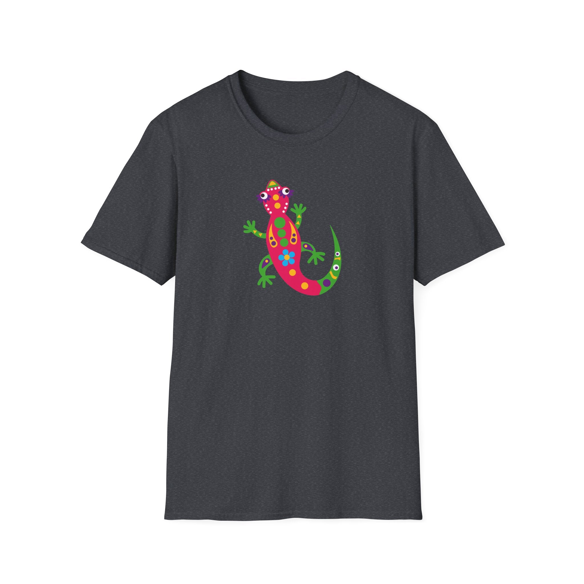 Colorful Gecko T-Shirt, Fun Unisex Tee, Ideal Gift for Nature Lovers, Summer Vibe Shirt, Perfect for Casual Wear
