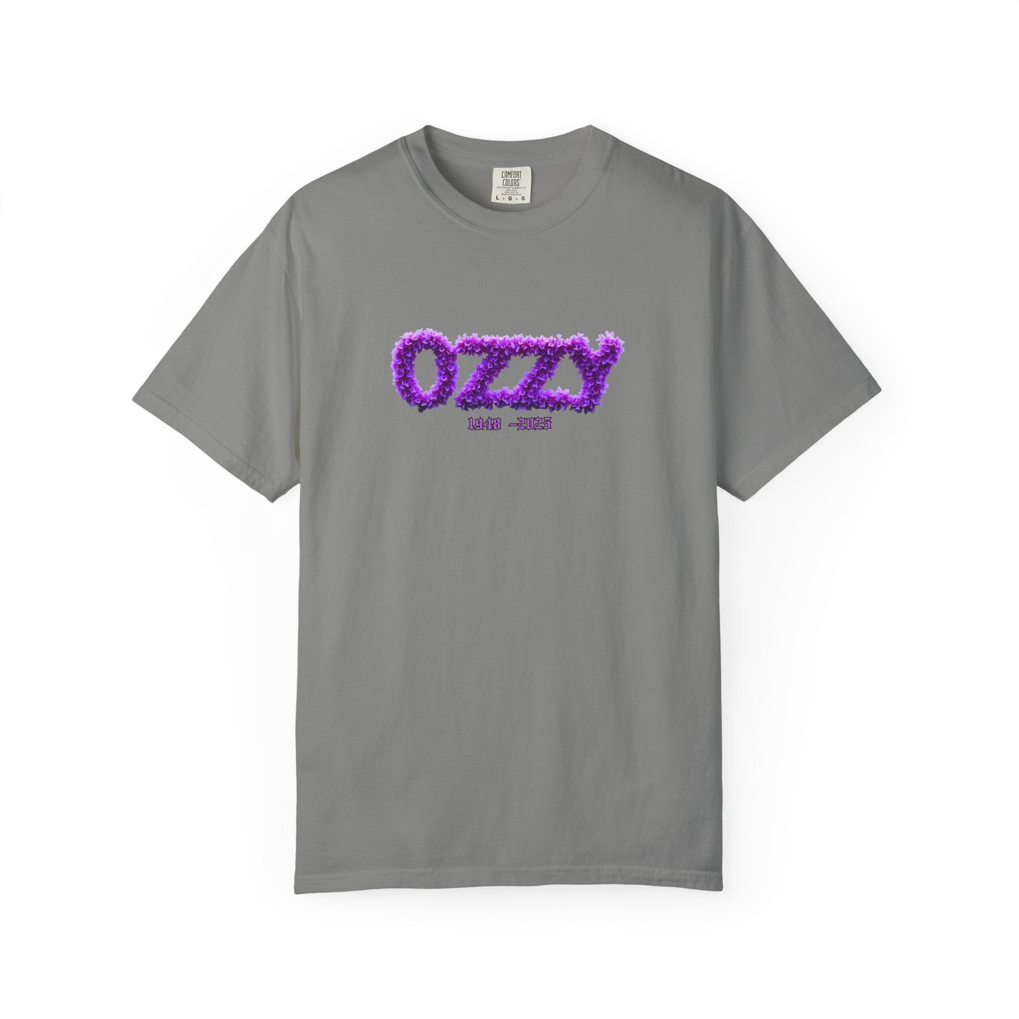 OZZY Memorial Flowers T-Shirt,  T-Shirt, Memorial Blk Sabbath, Music Lover Tee, Rock T-Shirt, OZZY Fan Shirt