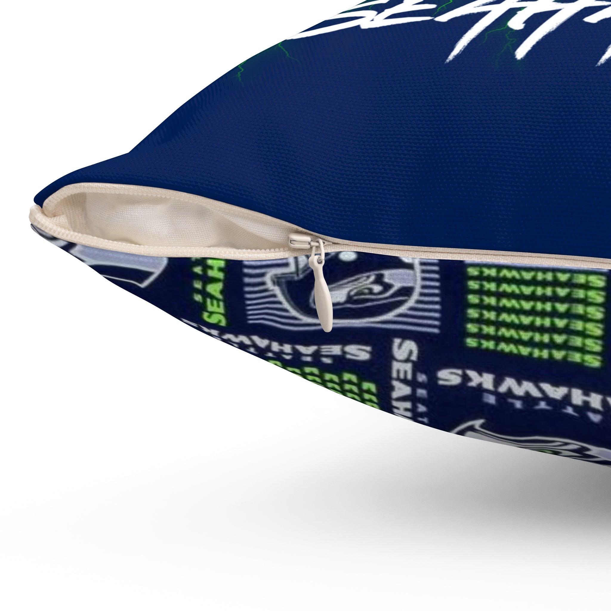 Seattle Seahawks Square Throw Pillow
