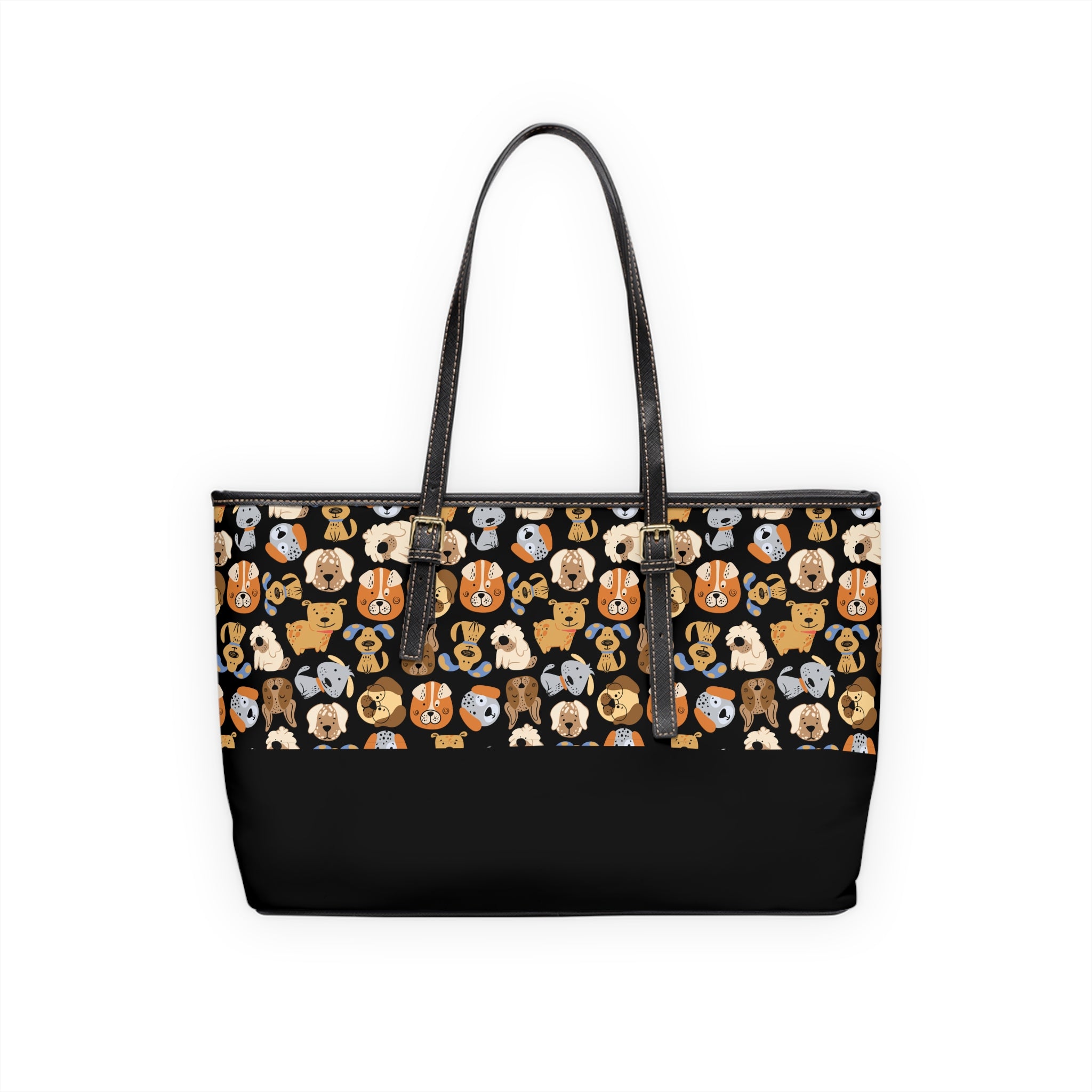 Copy of Puppy Party Leather Tote Bag, PU Leather Tote