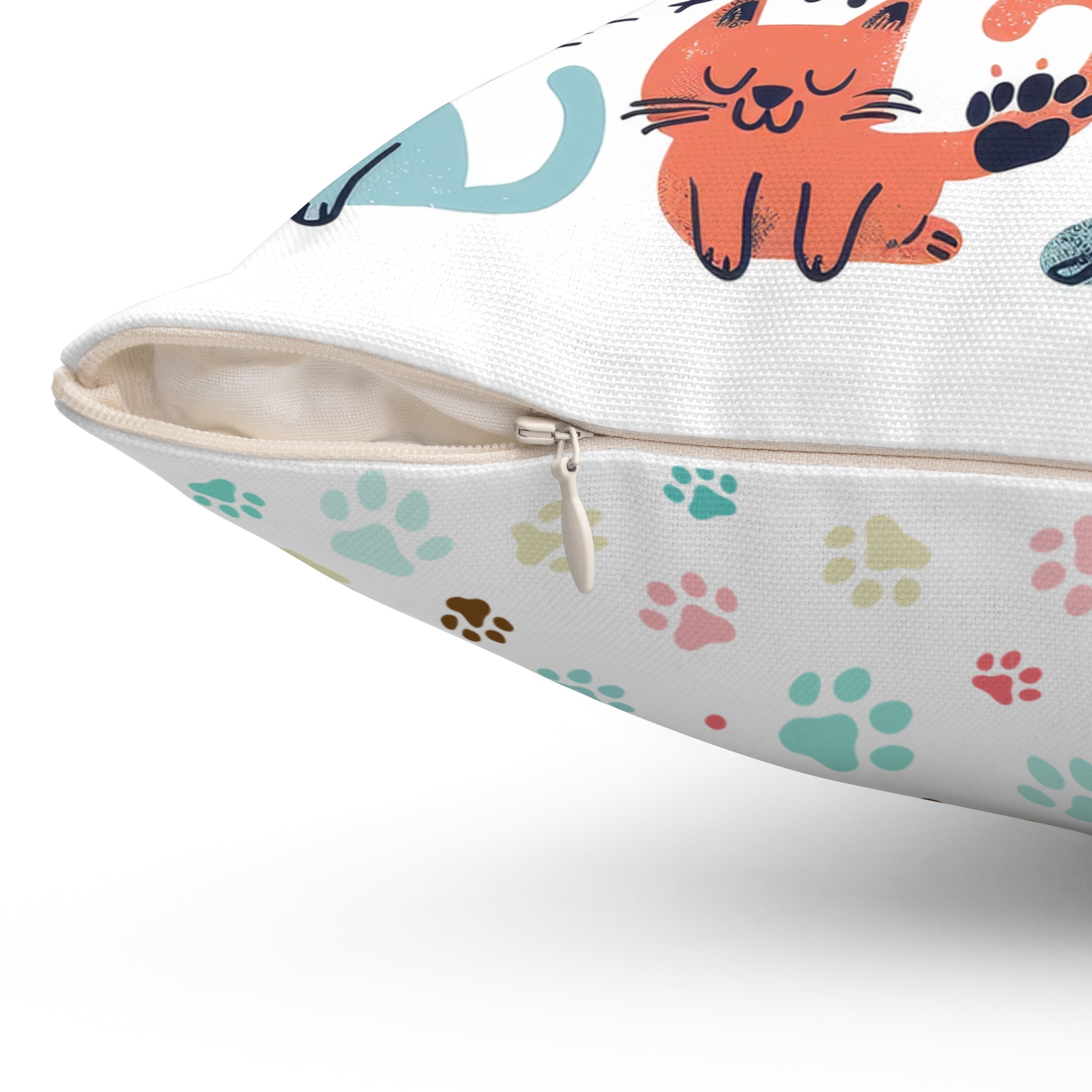 Life is Better with Cats Throw Pillow, Cat Lover's Throw Pillow