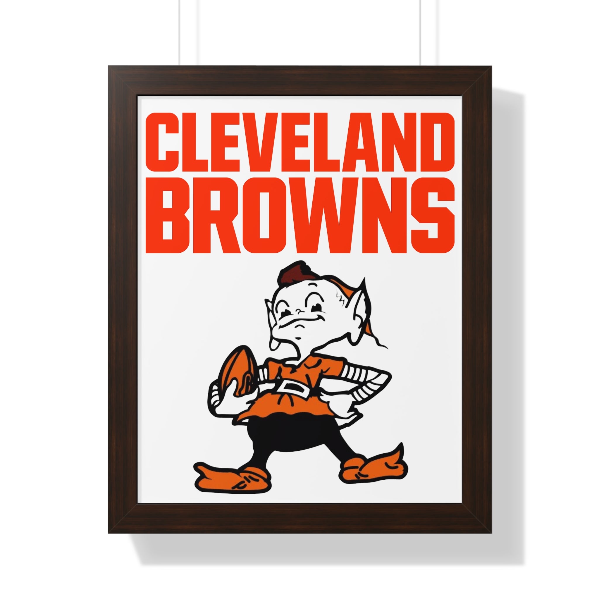 Retro Cleveland Browns Framed Wall Art