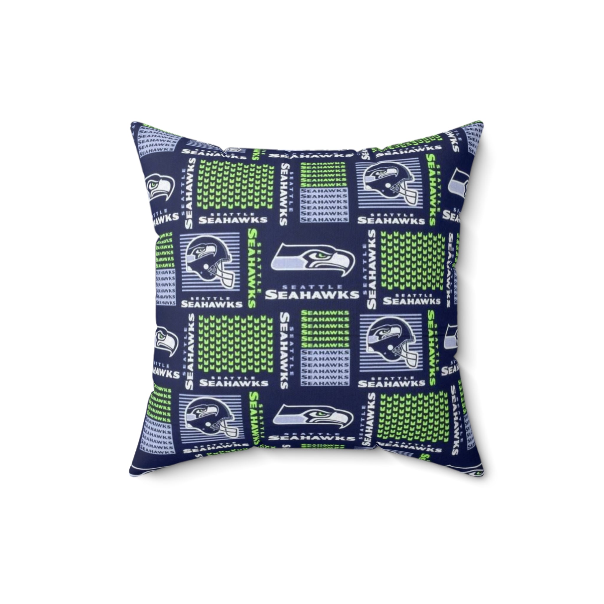 Seattle Seahawks Square Throw Pillow