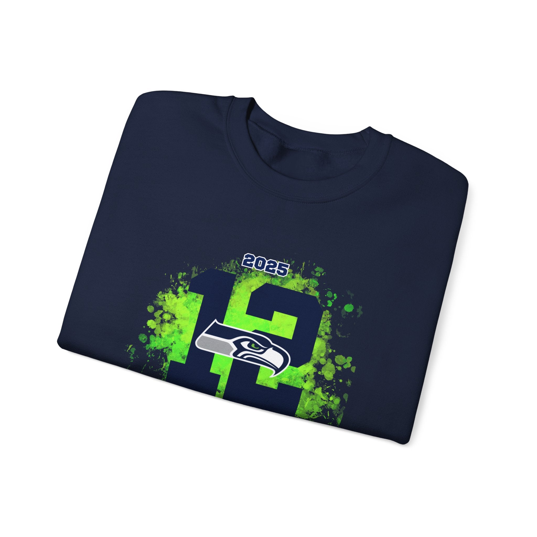 Seattle Seahawks 12th Man NFC Champions 2025 Crewneck Sweatshirt