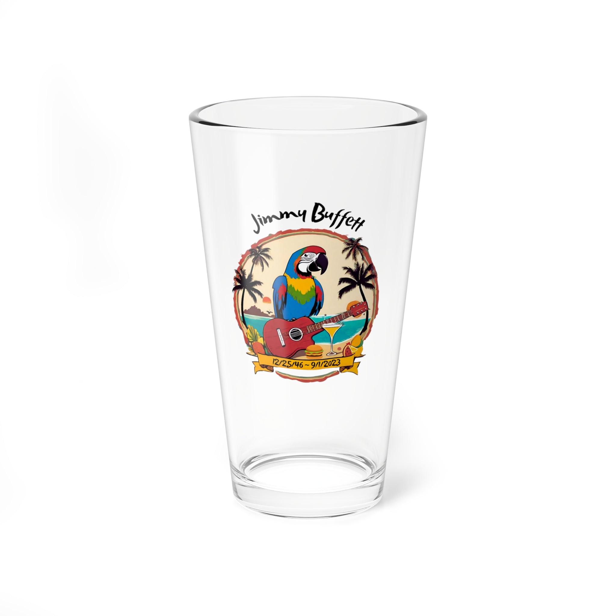 Jimmy Buffett  Commemorative Beverage Glass, 16oz