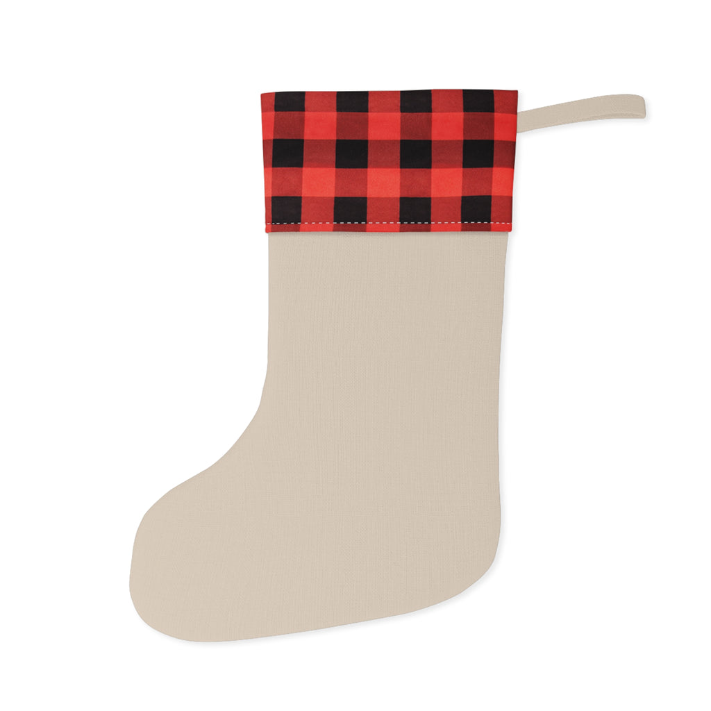 Jimmy Buffett Linen Plaid Christmas Stocking, Jimmy Buffett Memorabilia
