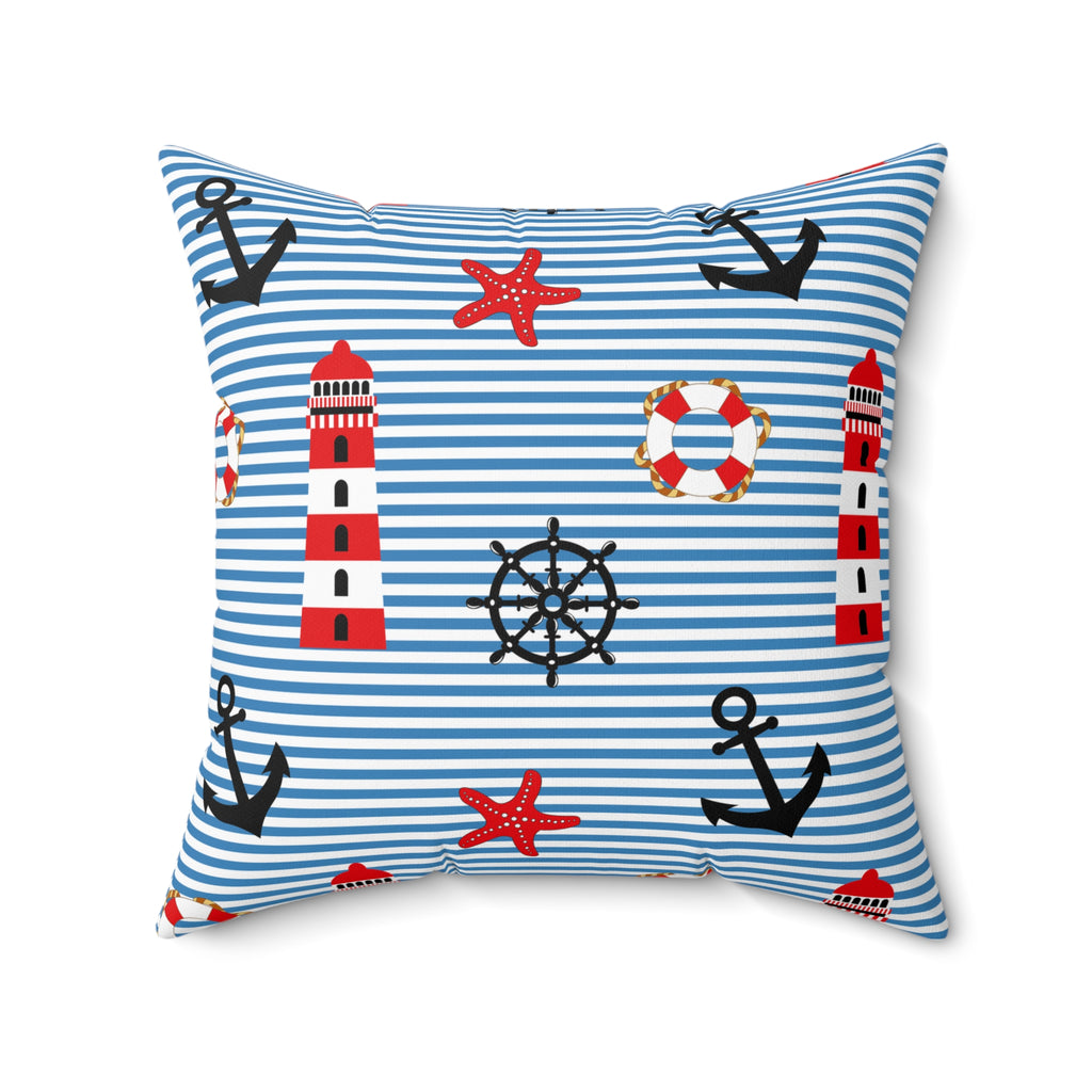 Nautical Throw Pillow