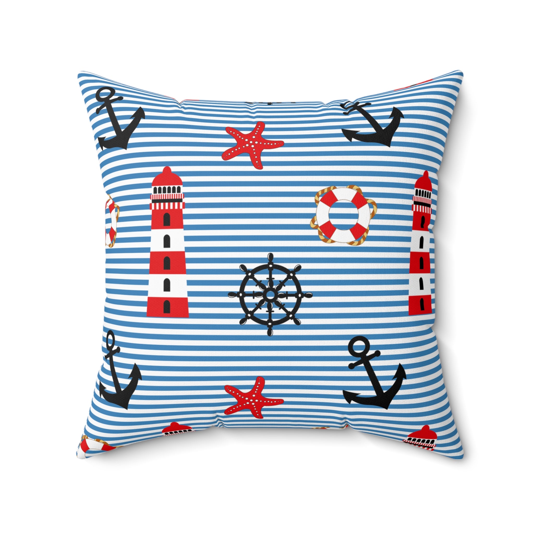 Nautical Throw Pillow