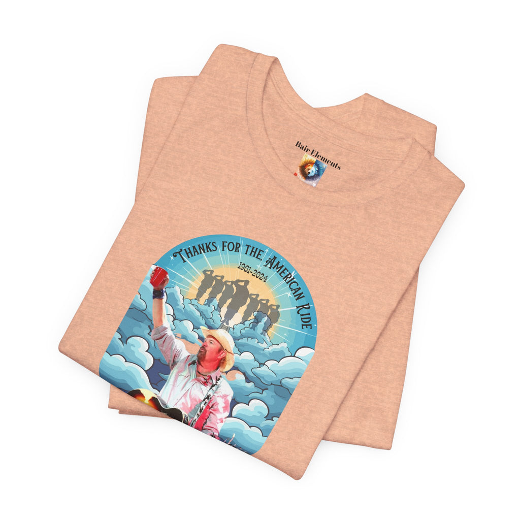 Toby Keith, Thanks for the American Ride, Memorial Tribute Tee,  Toby Keith T-Shirts for Men and Women