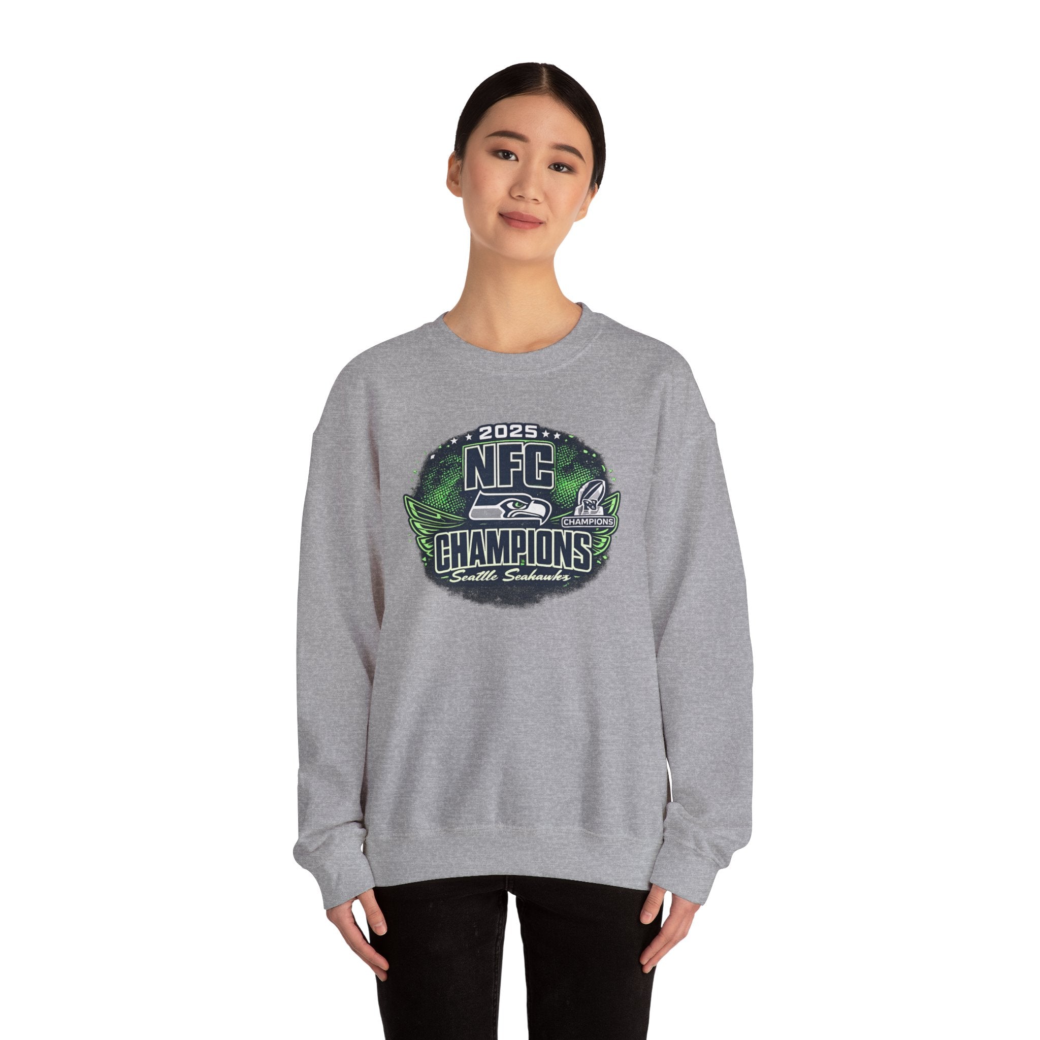 2025 Seattle Seahawks NFC Champions Crewneck Sweatshirt
