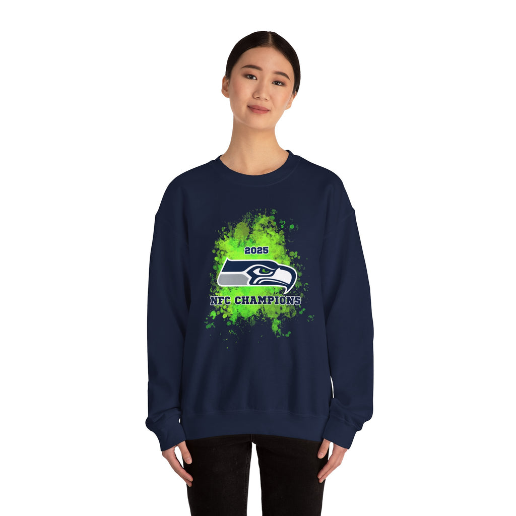 Seahawks 2025 NFC Champions Crewneck Sweatshirt