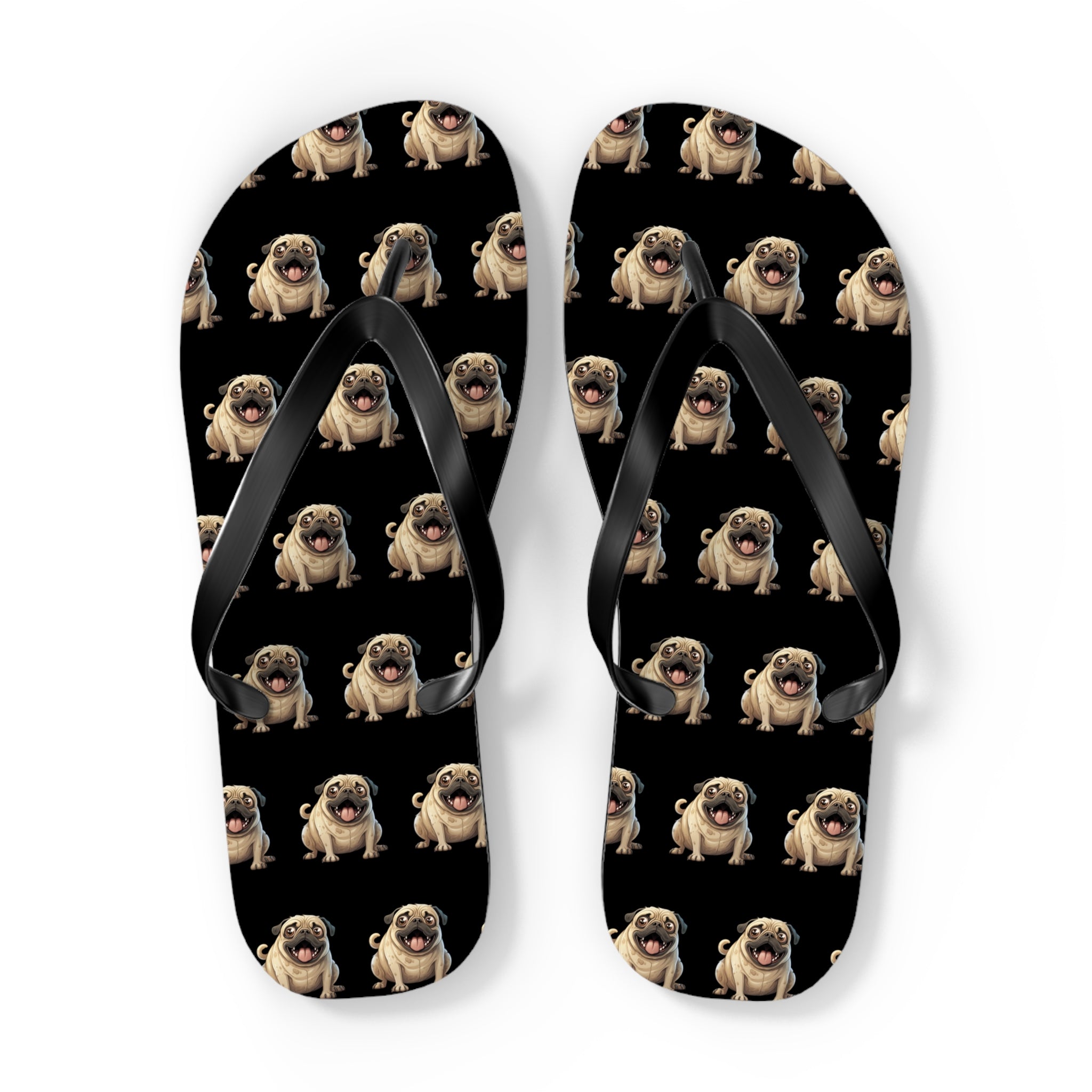 Laughing Pug, Flip Flops