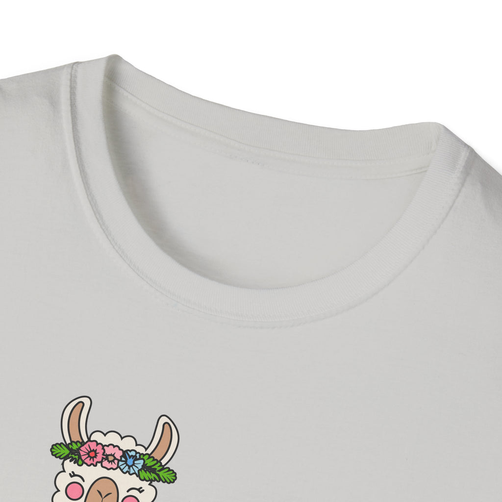 Cute Llama T-Shirt, Unisex Softstyle Tee, Perfect for Nature Lovers, Gifts for Animal Lovers, Casual Wear, Summer Outfit, Vacation