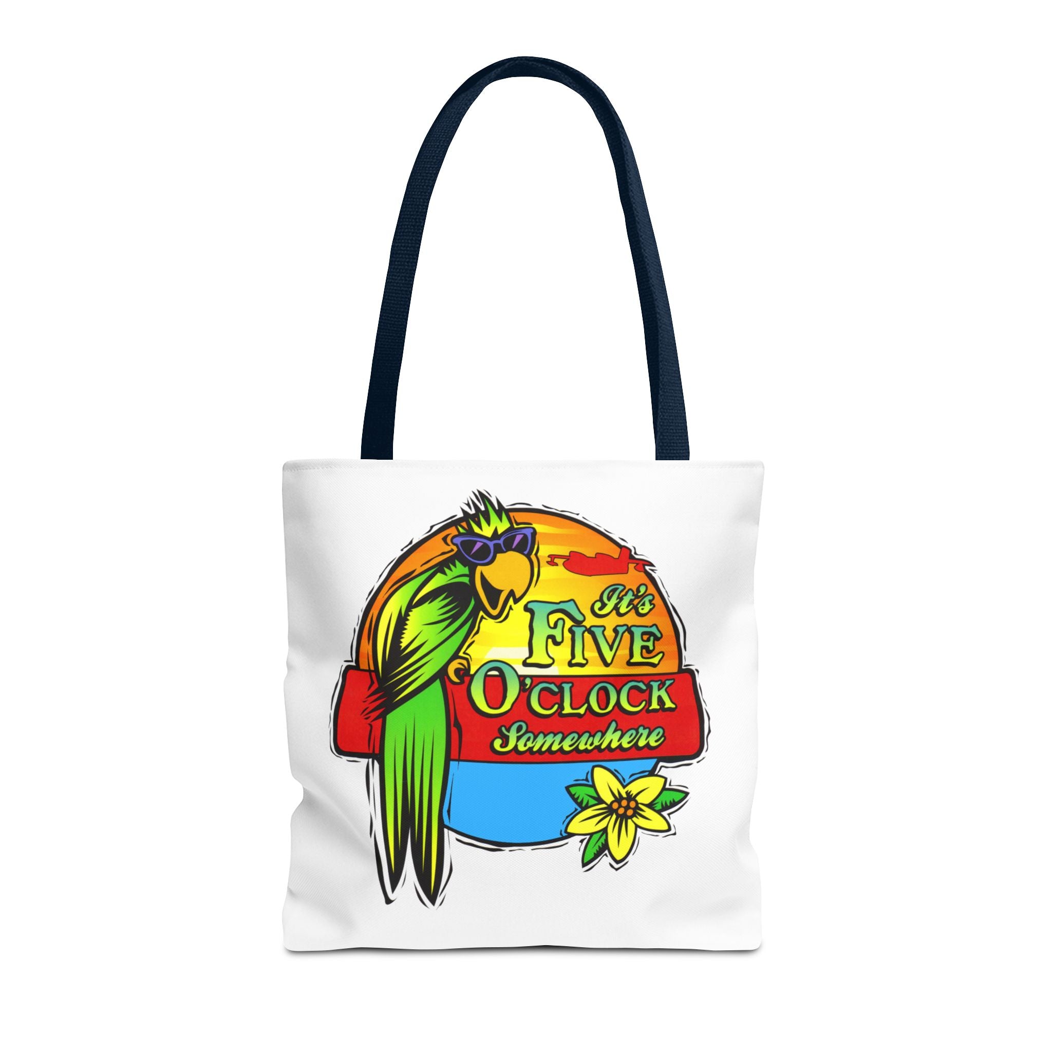 It's Five O'Clock Somewhere Tote Bag, Jimmy Buffett Tote Bag, 3 Sizes