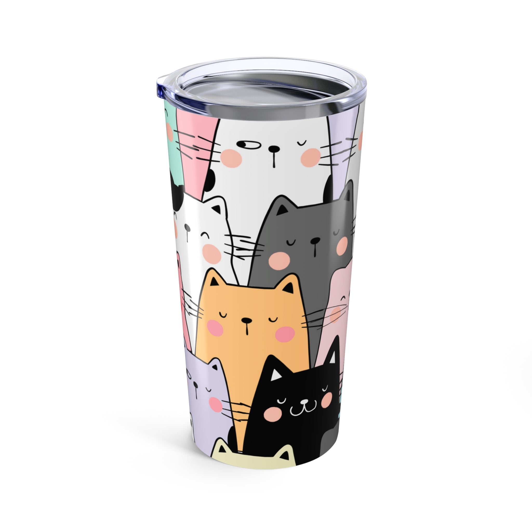 Colorful Cats, Hot and Cold Tumbler 20oz