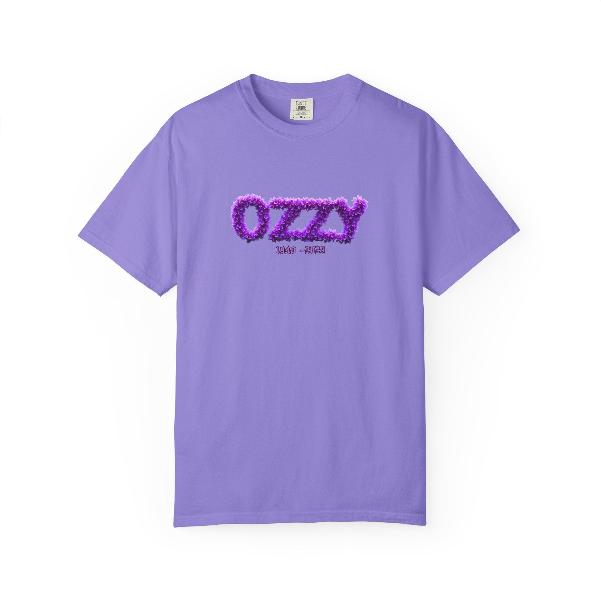 OZZY Memorial Flowers T-Shirt,  T-Shirt, Memorial Blk Sabbath, Music Lover Tee, Rock T-Shirt, OZZY Fan Shirt