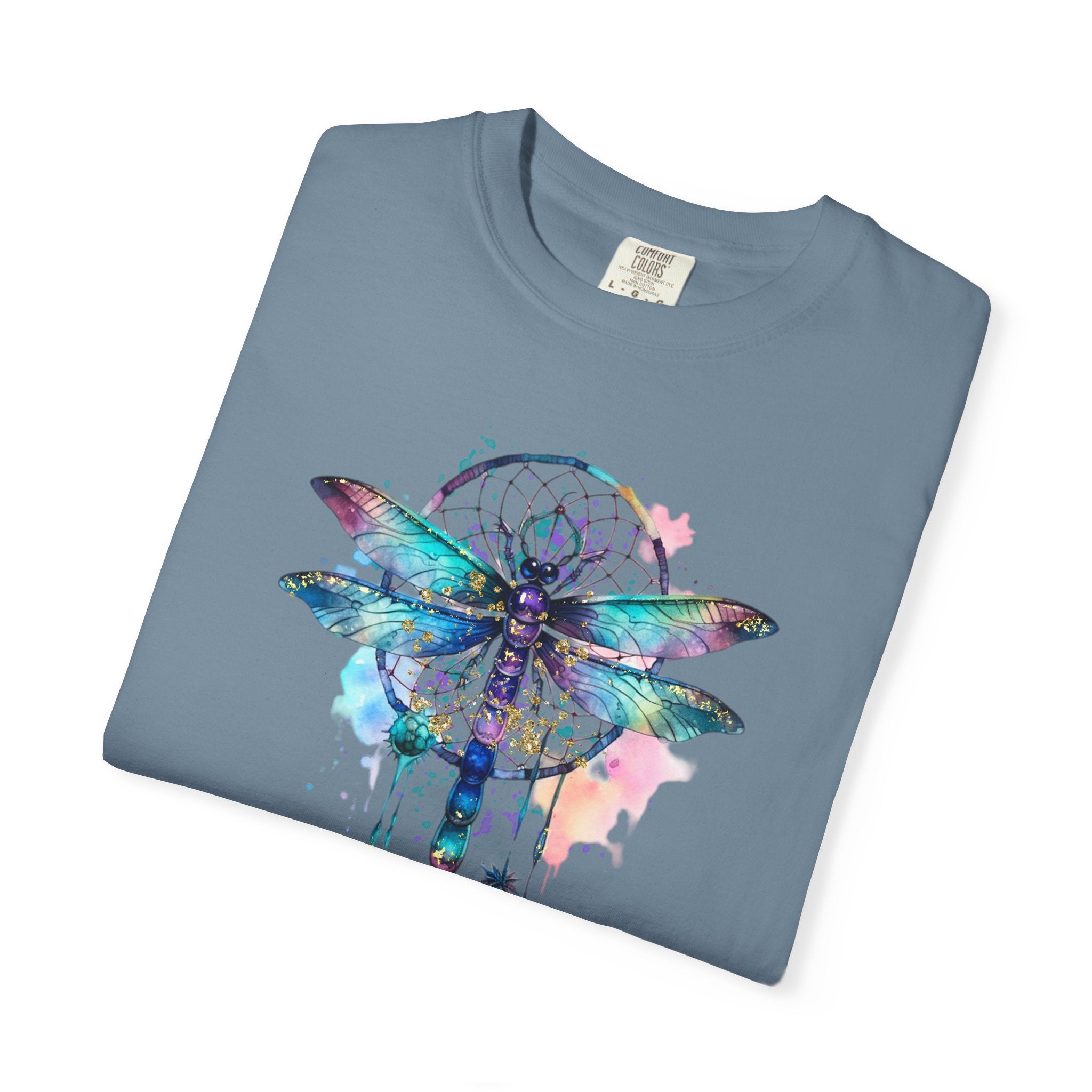Blue Dragonfly Dreamcatcher T-Shirt for Men and Women