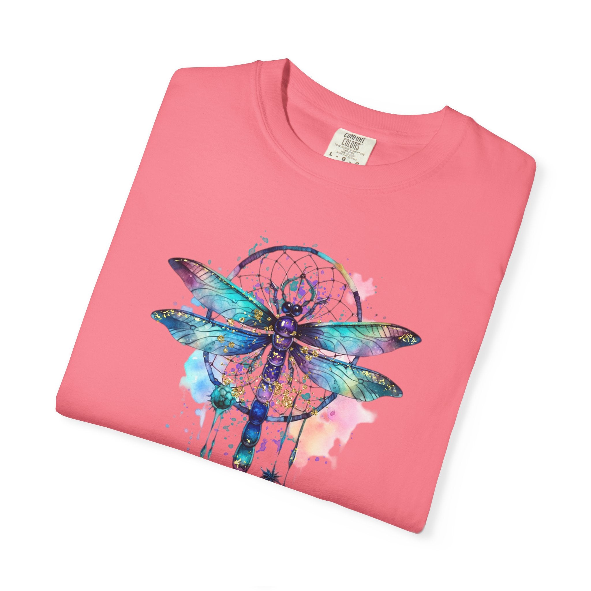 Blue Dragonfly Dreamcatcher T-Shirt for Men and Women