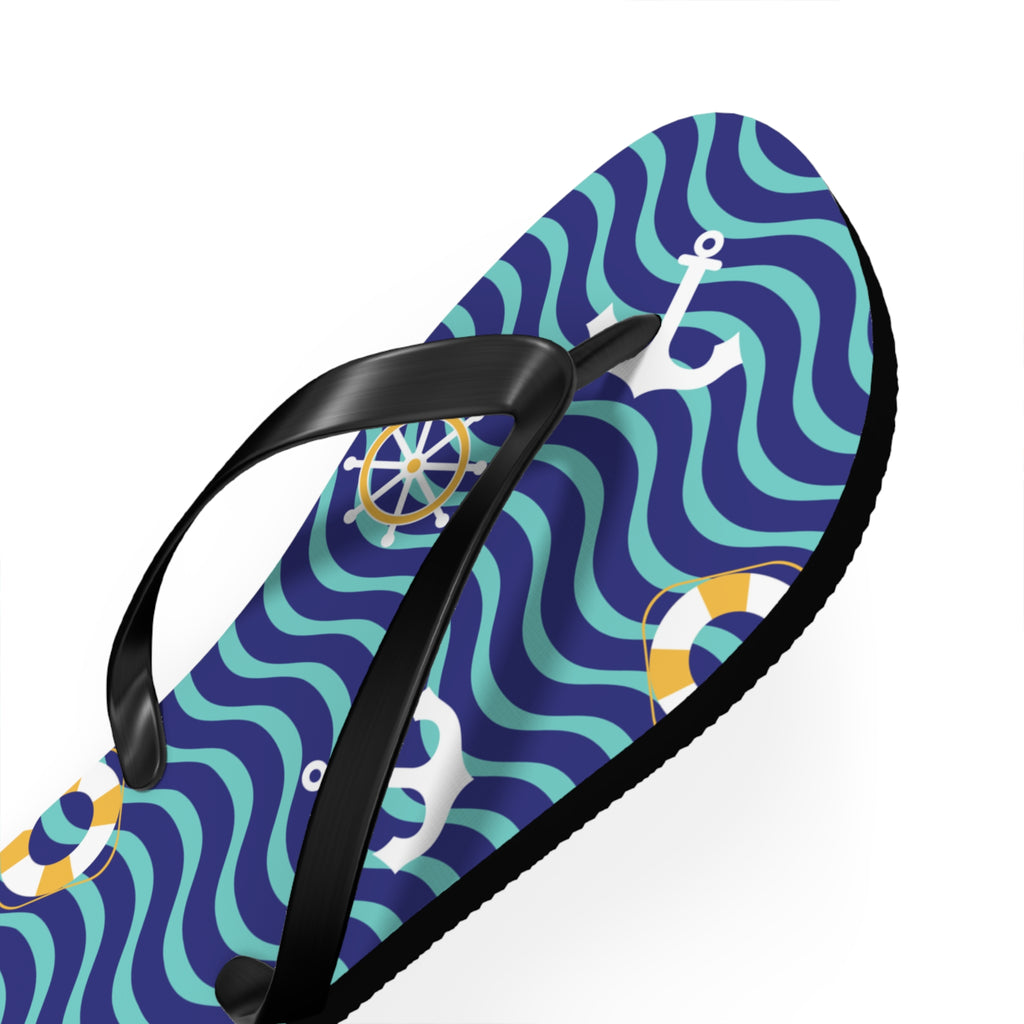 At Sea Tropical Flip Flops