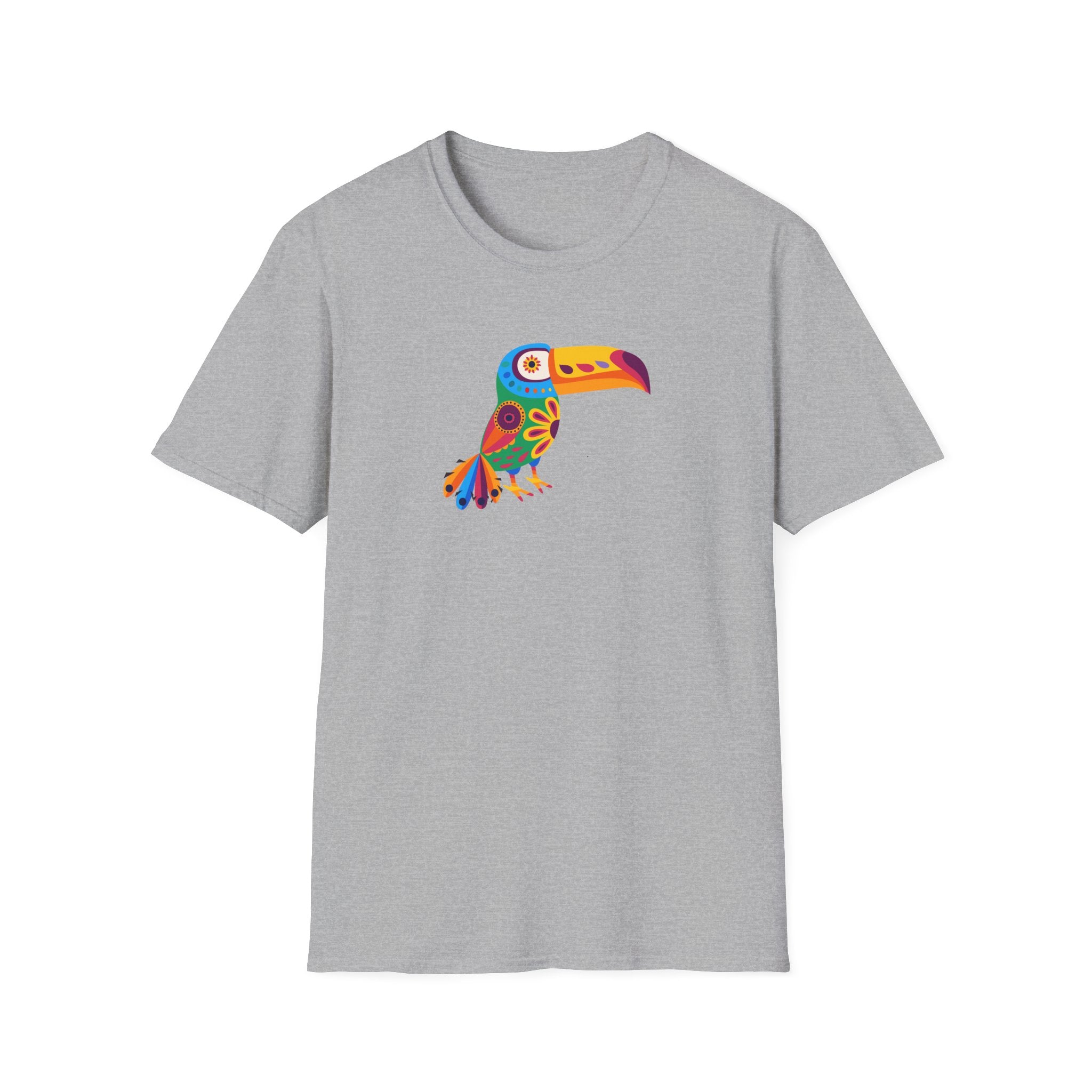 Colorful Toucan T-Shirt, Vibrant Animal Tee, Fun Summer Shirt, Nature Lover Gift, Unisex Graphic T-Shirt, Eco-Friendly Apparel