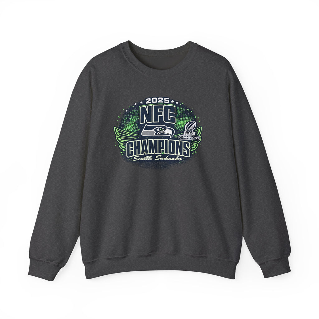 2025 Seattle Seahawks NFC Champions Crewneck Sweatshirt