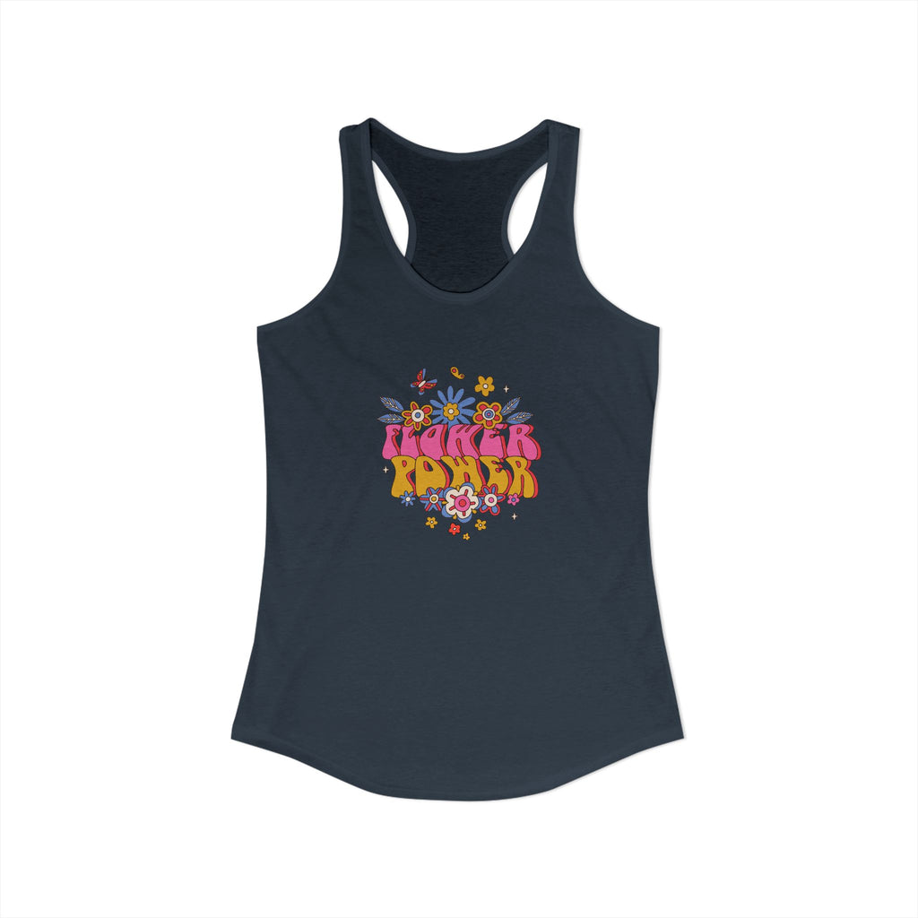 Retro Flower Power,  Women's Ideal Racerback Tank