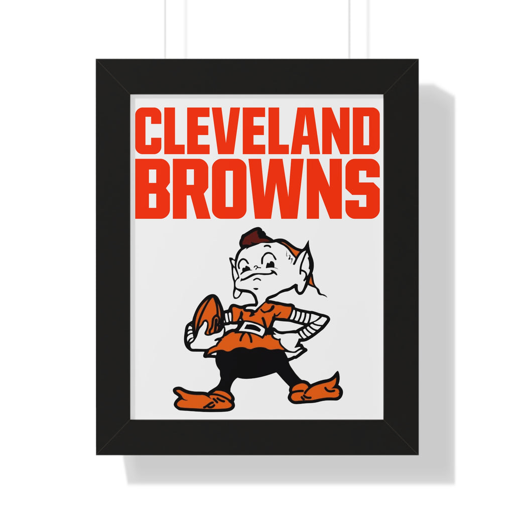 Retro Cleveland Browns Framed Wall Art