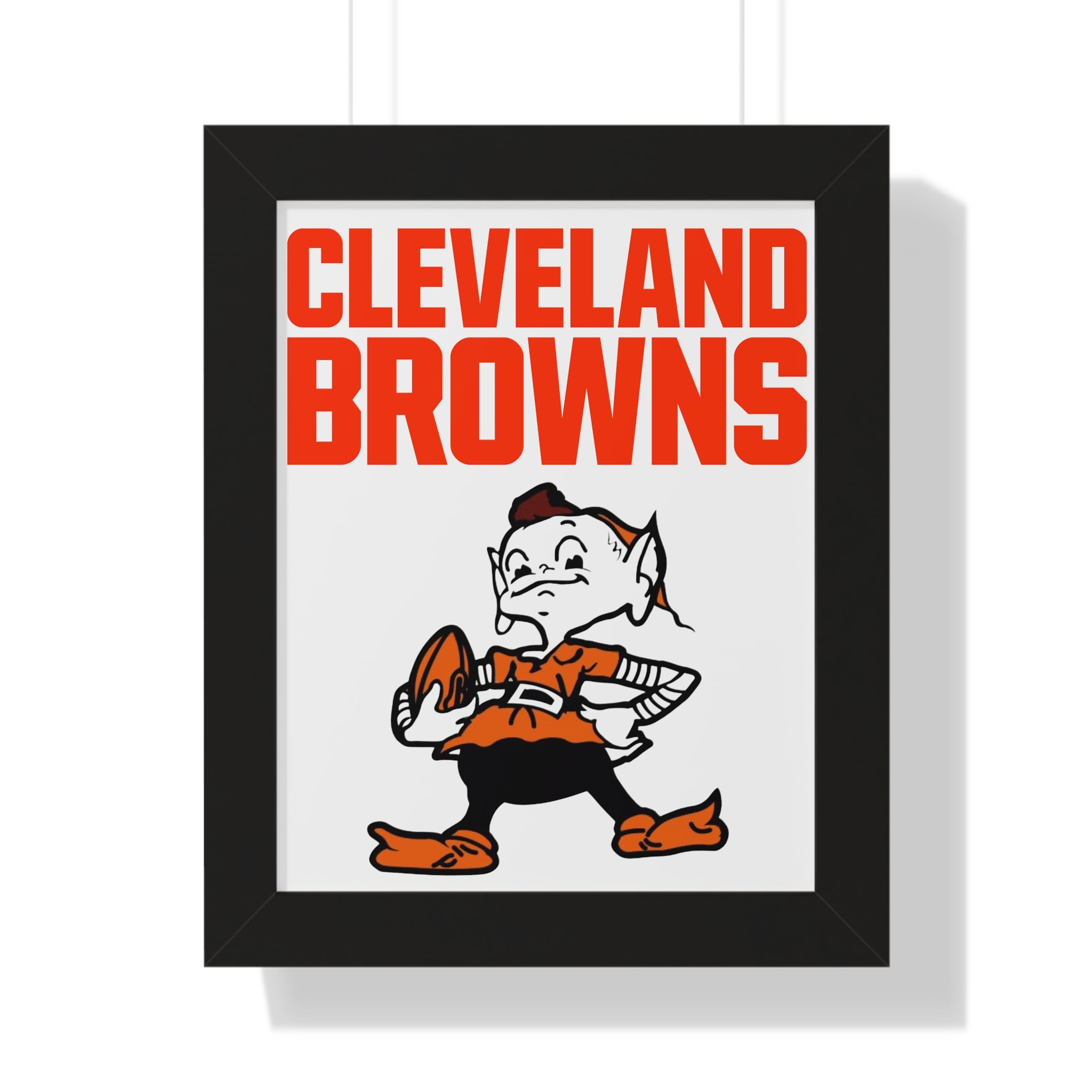 Retro Cleveland Browns Framed Wall Art
