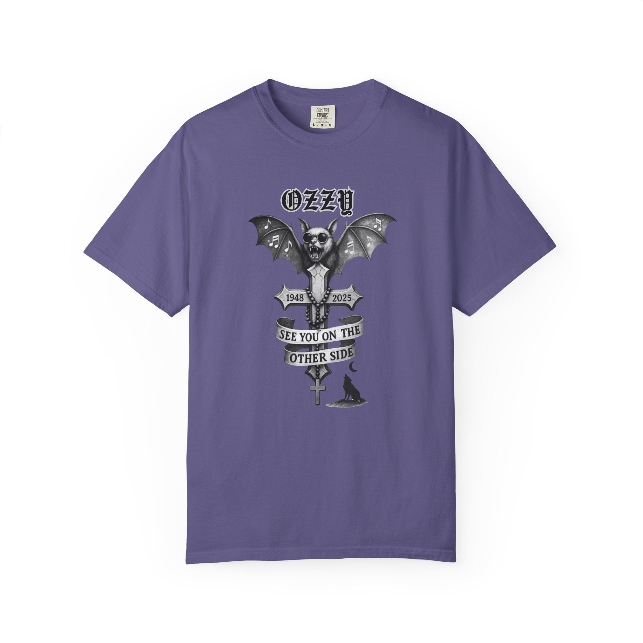 OZZY Bat Memorial T-Shirt, Memorial Blk Sabbath, Music Lover Tee, Ozzy Fan Shirt, Rock T-Shirt, Ozzy Unisex T-Shirts