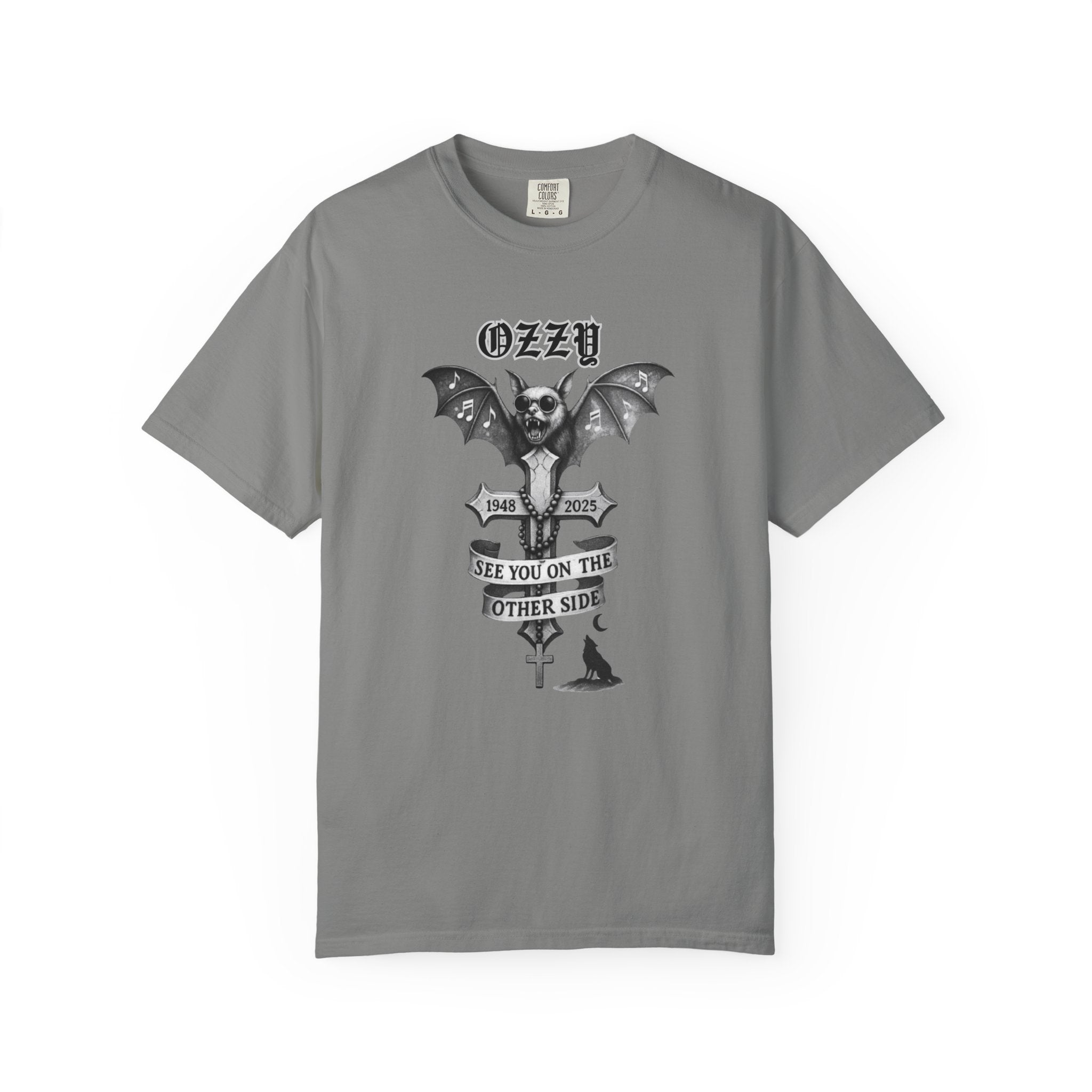 OZZY Bat Memorial T-Shirt, Memorial Blk Sabbath, Music Lover Tee, Ozzy Fan Shirt, Rock T-Shirt, Ozzy Unisex T-Shirts