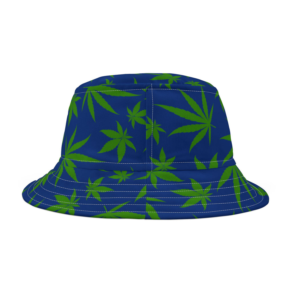 Marijuana Bucket Hat, Summer Sun Hat, Weed Bucket Hat,  Sun Shade Hat
