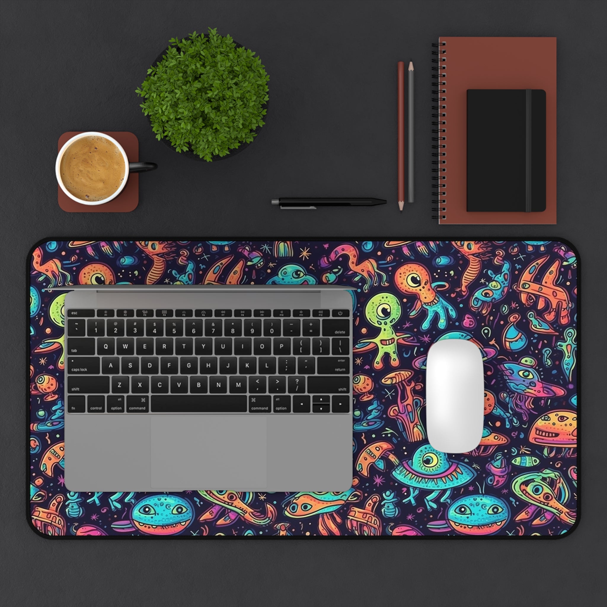 Far Out Alien Desk Mat, 2 sizes
