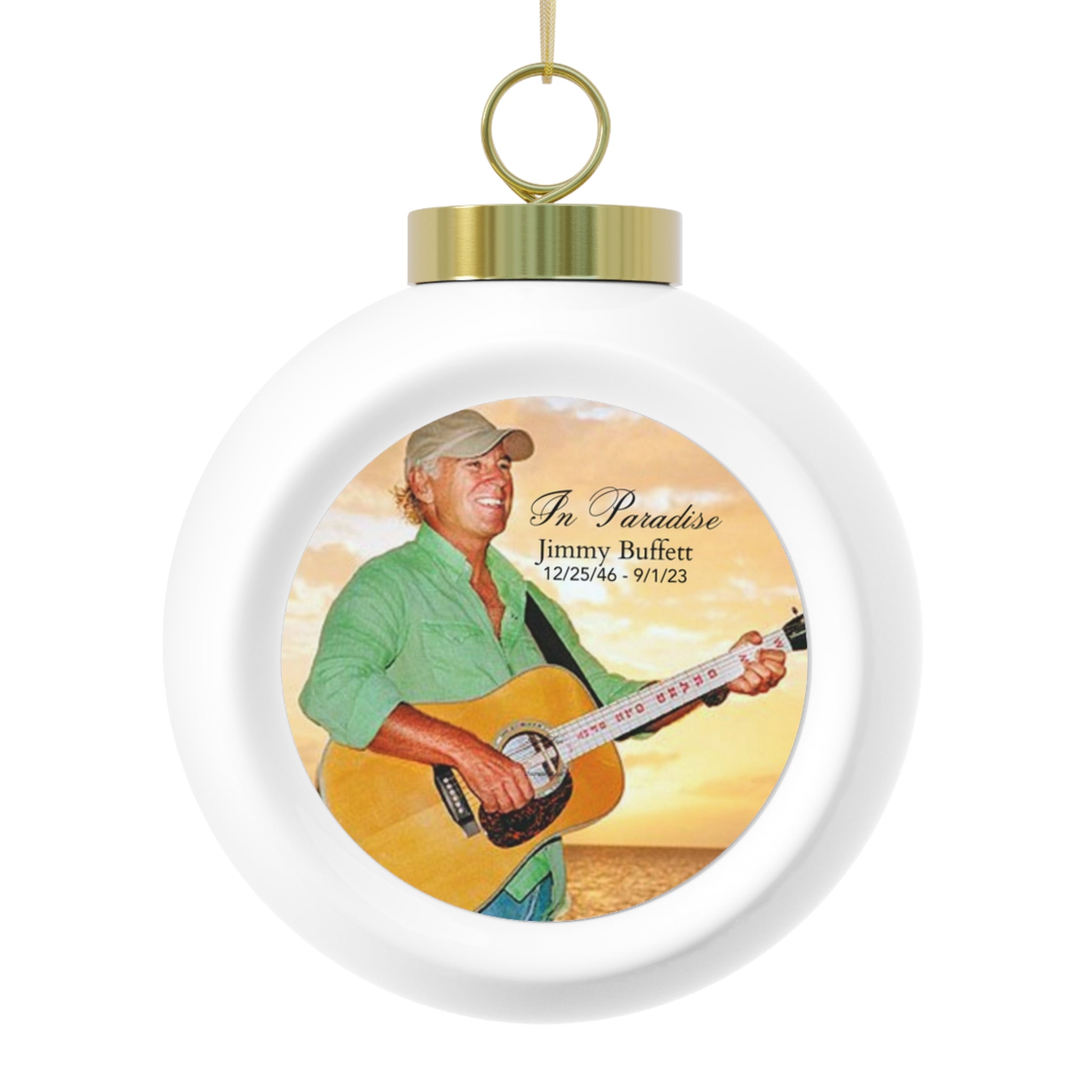 Jimmy Buffett, Ceramic Ball Ornament