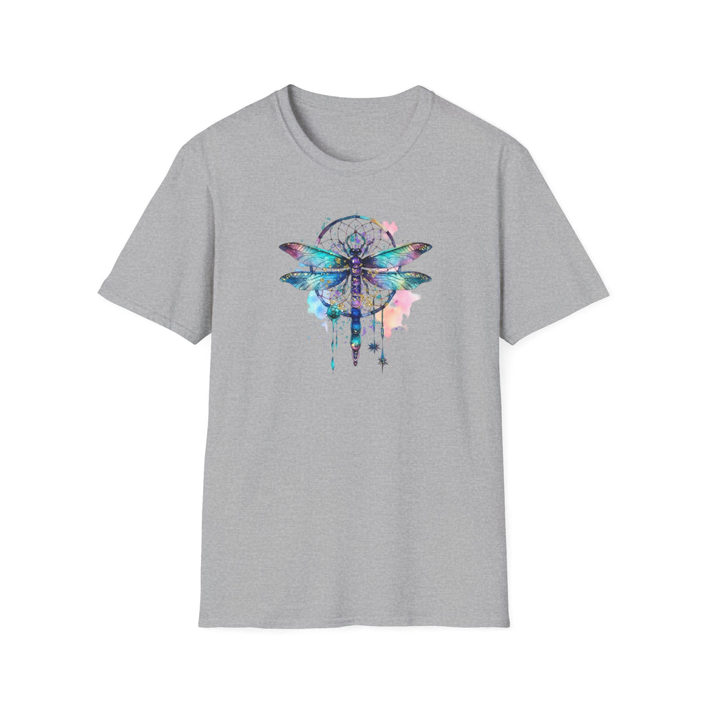 Dreamy Dragonfly T-Shirt, Bohemian Tee, Nature Lover Gift, Summer Outfit, Eco-friendly Apparel, Festival Wear, Unique Graphic Tee