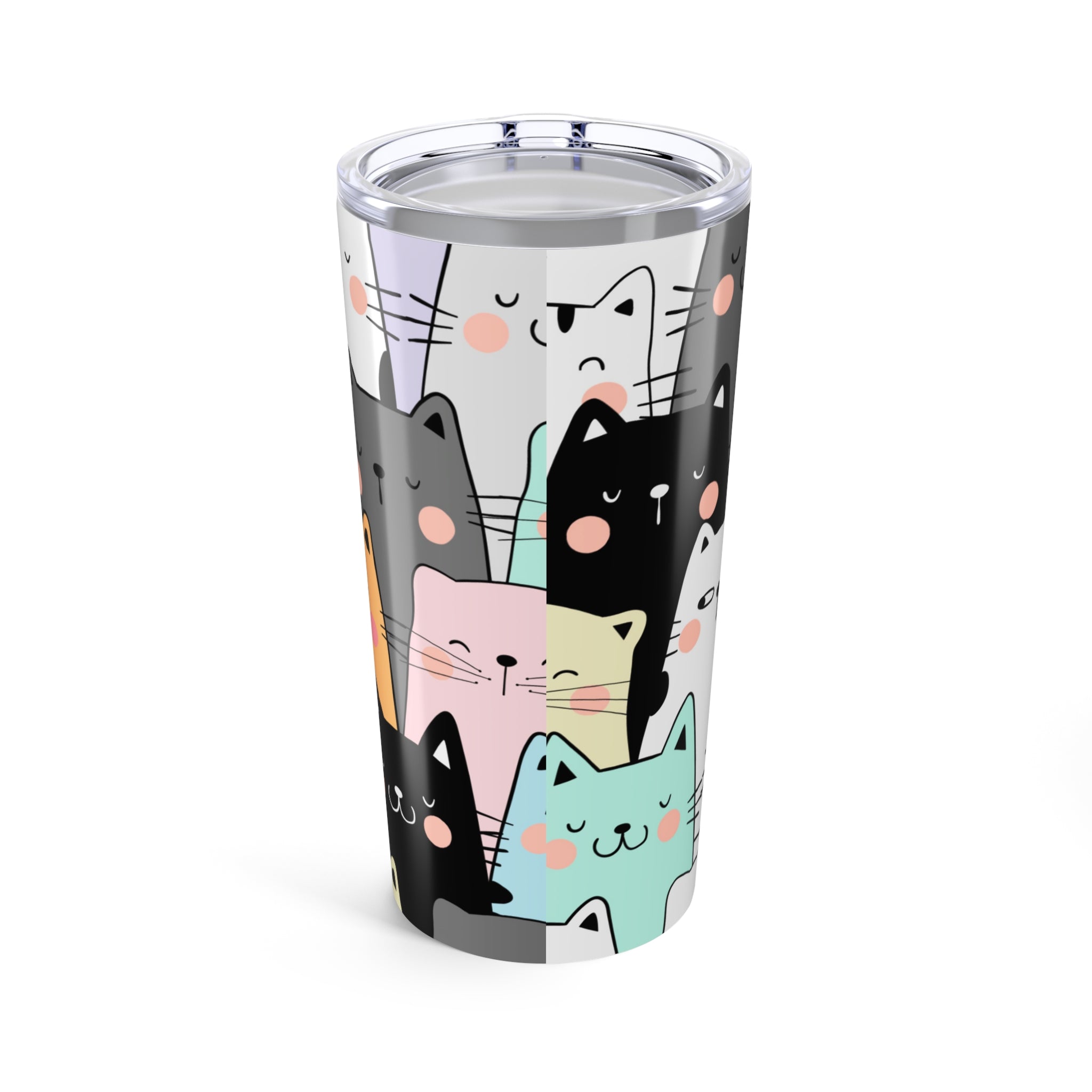 Colorful Cats, Hot and Cold Tumbler 20oz