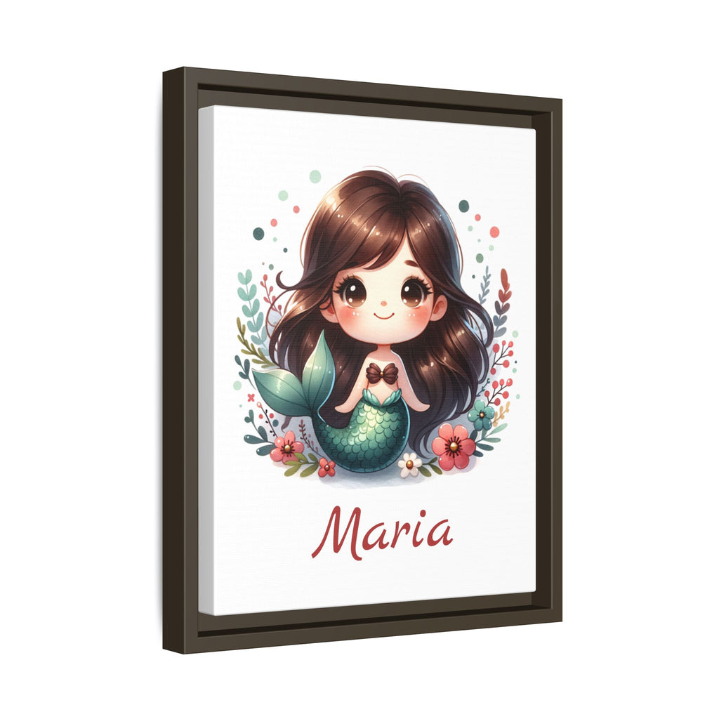 Canvas Art, Mermaid Wall Decor for Girls Room, Personalized Ocean Fantasy Painting, Toddler Bedroom Decoration, Kids Bathroom Sea Theme,